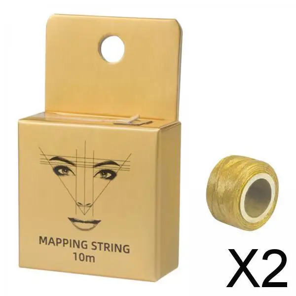 2-4pack Pre Inked Mapping String Easy to Draw Microblading String for Eyebrow