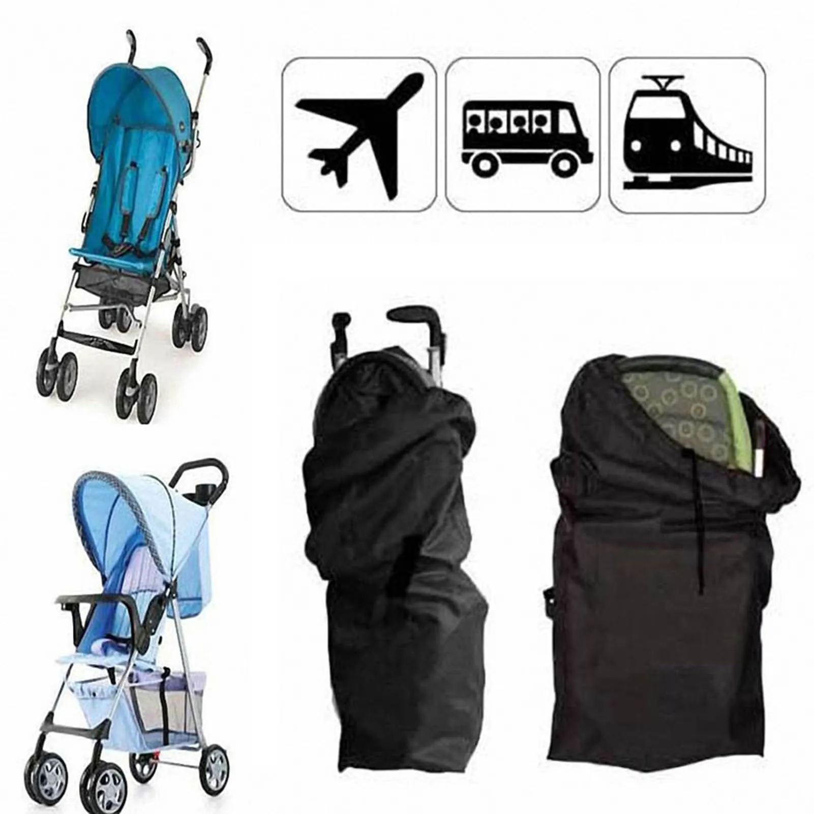 Baby Stroller Carrying Storage Bag with Sturdy and Strong Oxford Material Essential Tool for Your Family FOU99