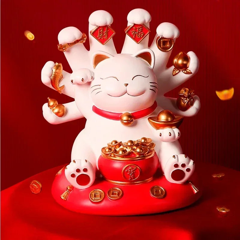 

Lucky cat decoration living room porch high-end housewarming new home congratulationsfriendsopening shop opening gift decoration