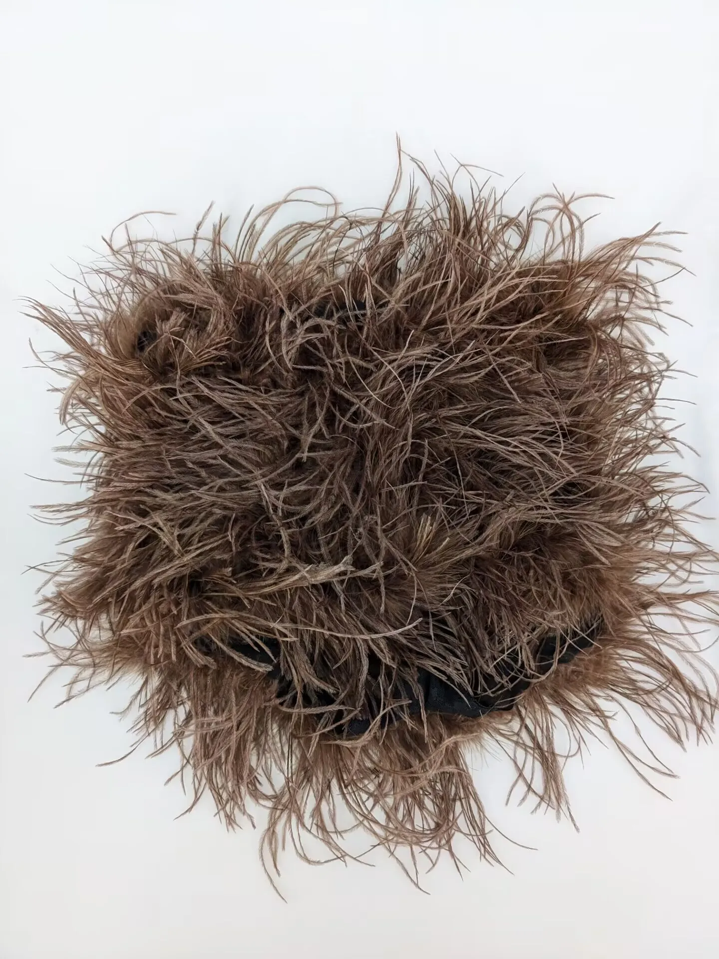 Real Ostrich Feather Fur Short Pants Hot Pants Sex Fashion 23A0409