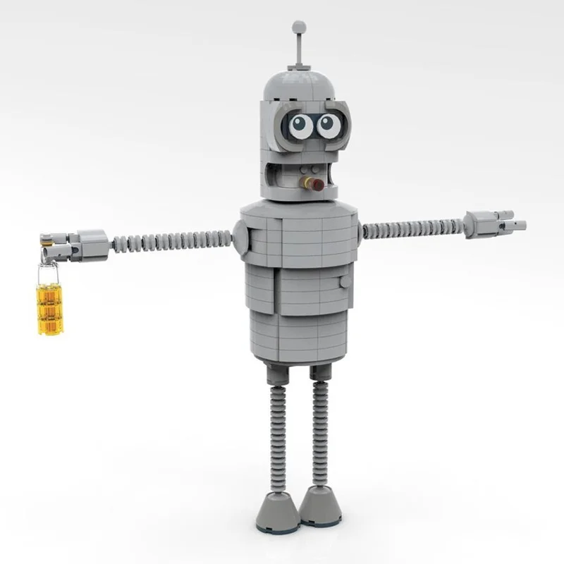 562pcs MOC BENDER - Futurama Robot Model Building Blocks Toy Birthday Craft Collection Display Creative Assemble Idea Education