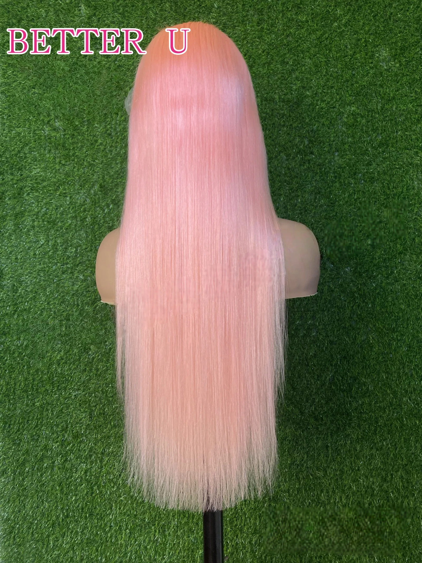 13x6 وردي فاتح الدانتيل الجبهة باروكة من شعر طبيعي البرازيلي قبل قطعها شقراء ملونة 13x4 الدانتيل الشفاف الباروكات الأمامية للنساء #4