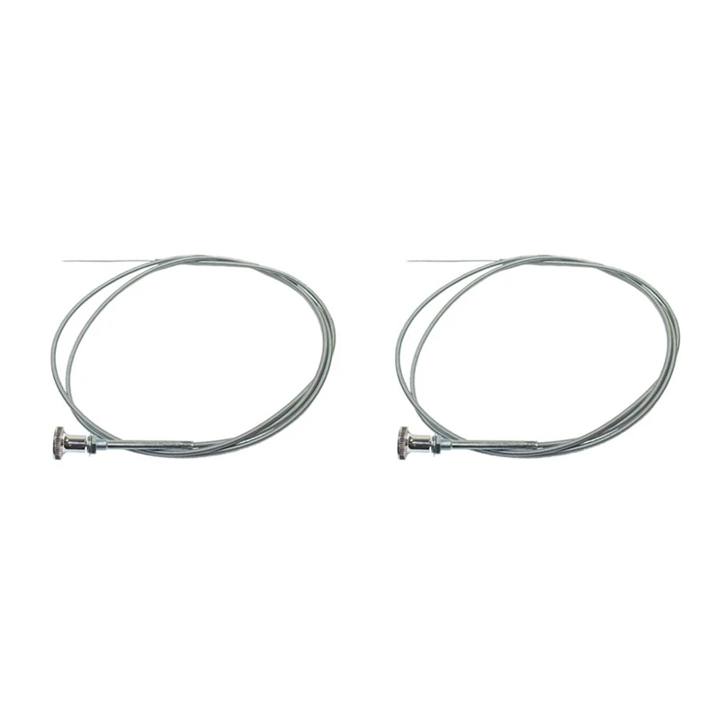 

2X Chrome Universal 6 Ft Carb Carburetor Choke Cable Push Pull Choke Throttle Cable For Hot Rat Rod Holley Edelbrock