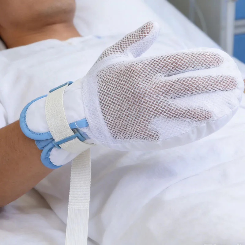 Breathable Control Mitts Durable Mesh Restraint Glove Medical Self‑Injury Prevention Finger Gloves Brace Anti-Slip Hand Gloves