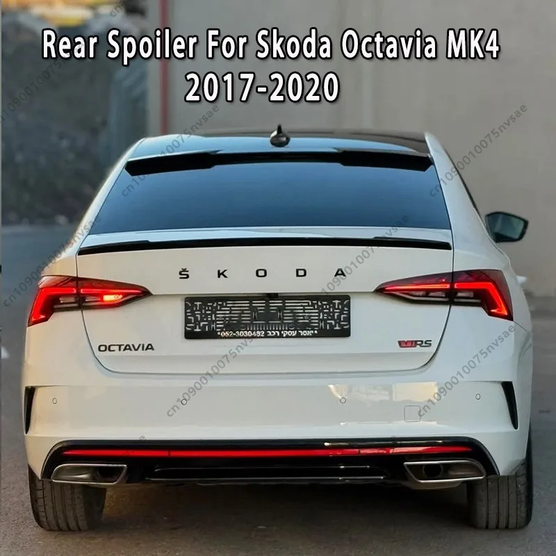 Para Skoda Octavia RS/Sportline/Standard Liftback MK4/Mk4 Facelift Sedan maletero trasero Roor alerón tapa ventana trasera alerón de techo