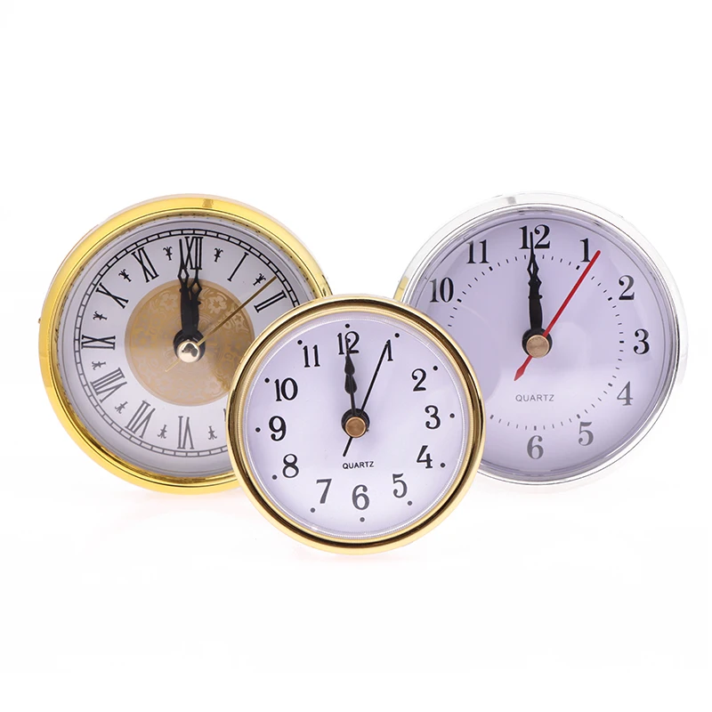 1PC DIY Round Quartz Clock Insert Movement Roman Bedside Antique Watch Desk Decoration Accessories 65/80/110mm