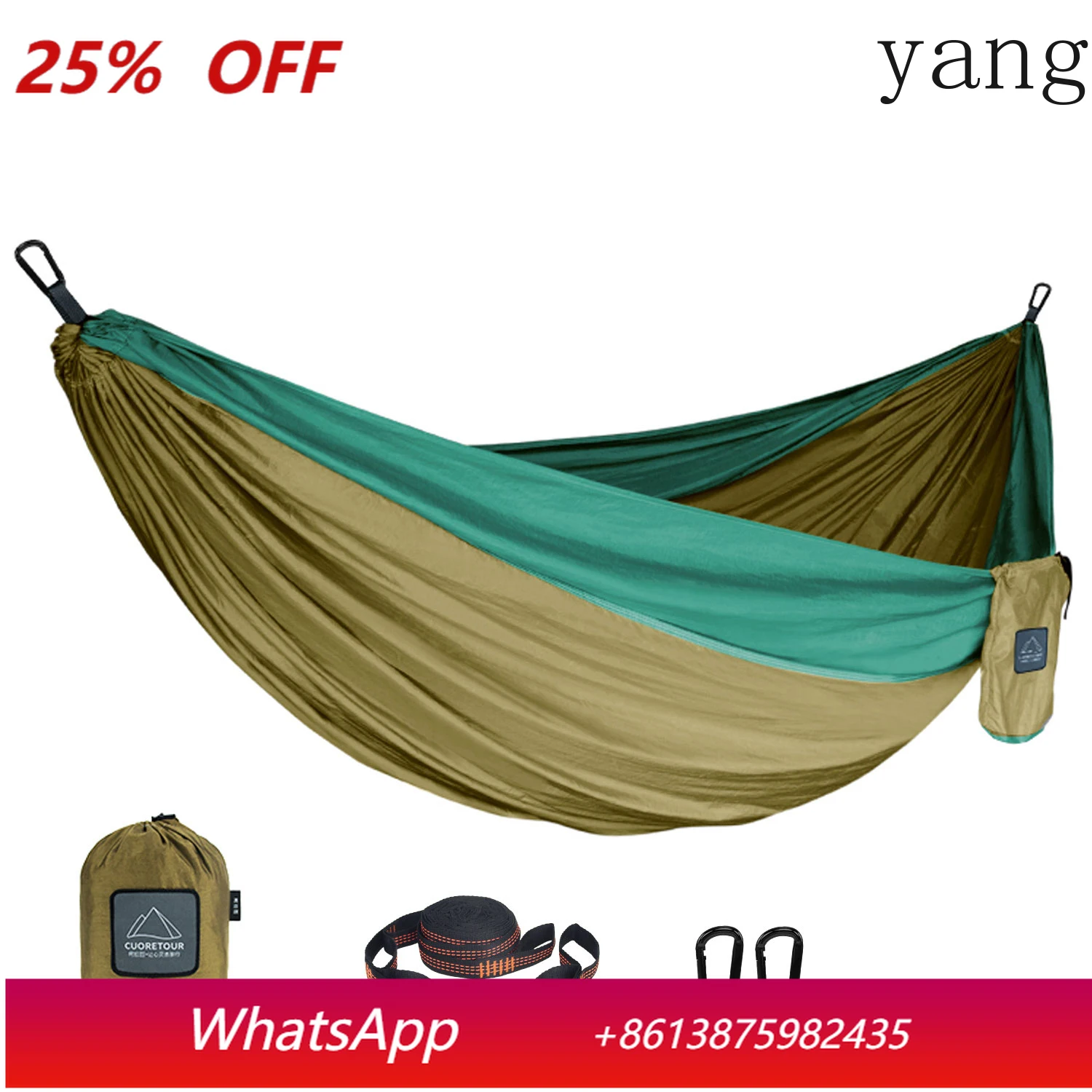

Portable Nylon Parachute Fabric Single and Double Size Outdoor Camping Hiking Garden Hammock
