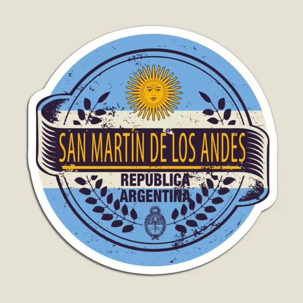 San Martin De Los Andes Argentina Sout imán decoración niños refrigerador lindo niños soporte magnético pegatinas juguete bebé divertido