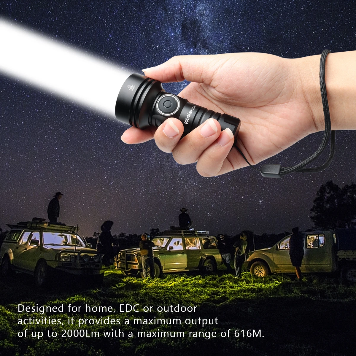 Wurkkos TS11 Mini 18350 Flashlight USB C Rechargeable EDC SFT40 Torch Powerful 2000LM RGB Auxiliary IP68 Waterproof Anduril 2.0