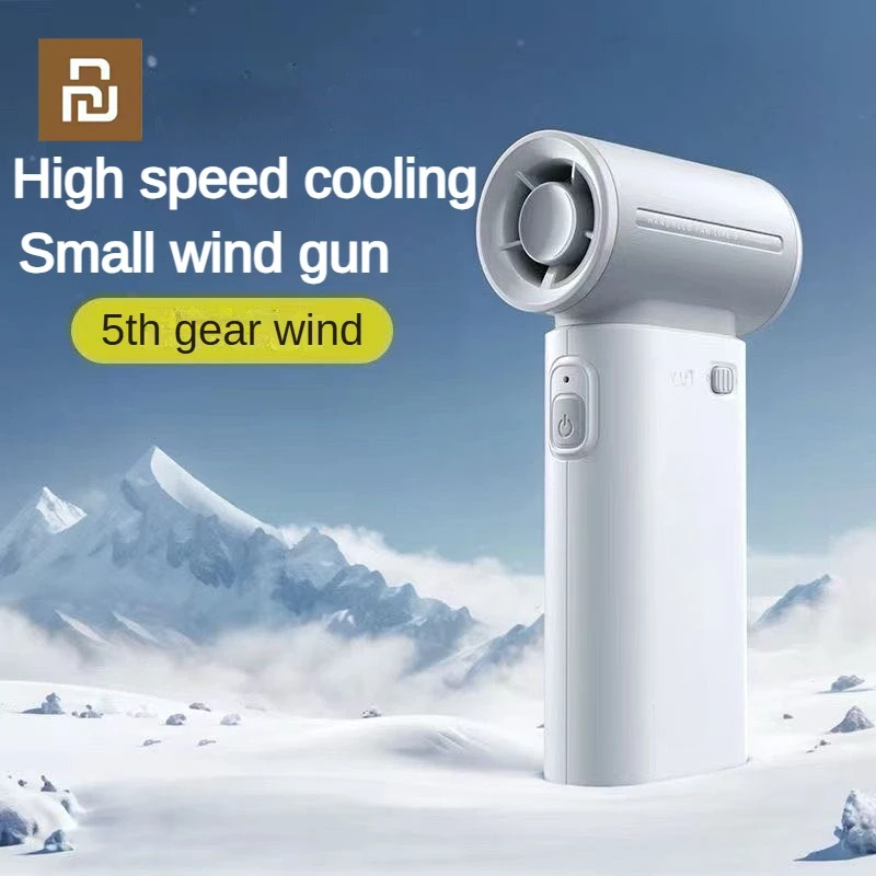 Xiaomi-Ventilateur électrique JISULIFE, ultra haute vitesse, économie d'énergie, petit canon à vent, mini, portable, chargement USB, injuste