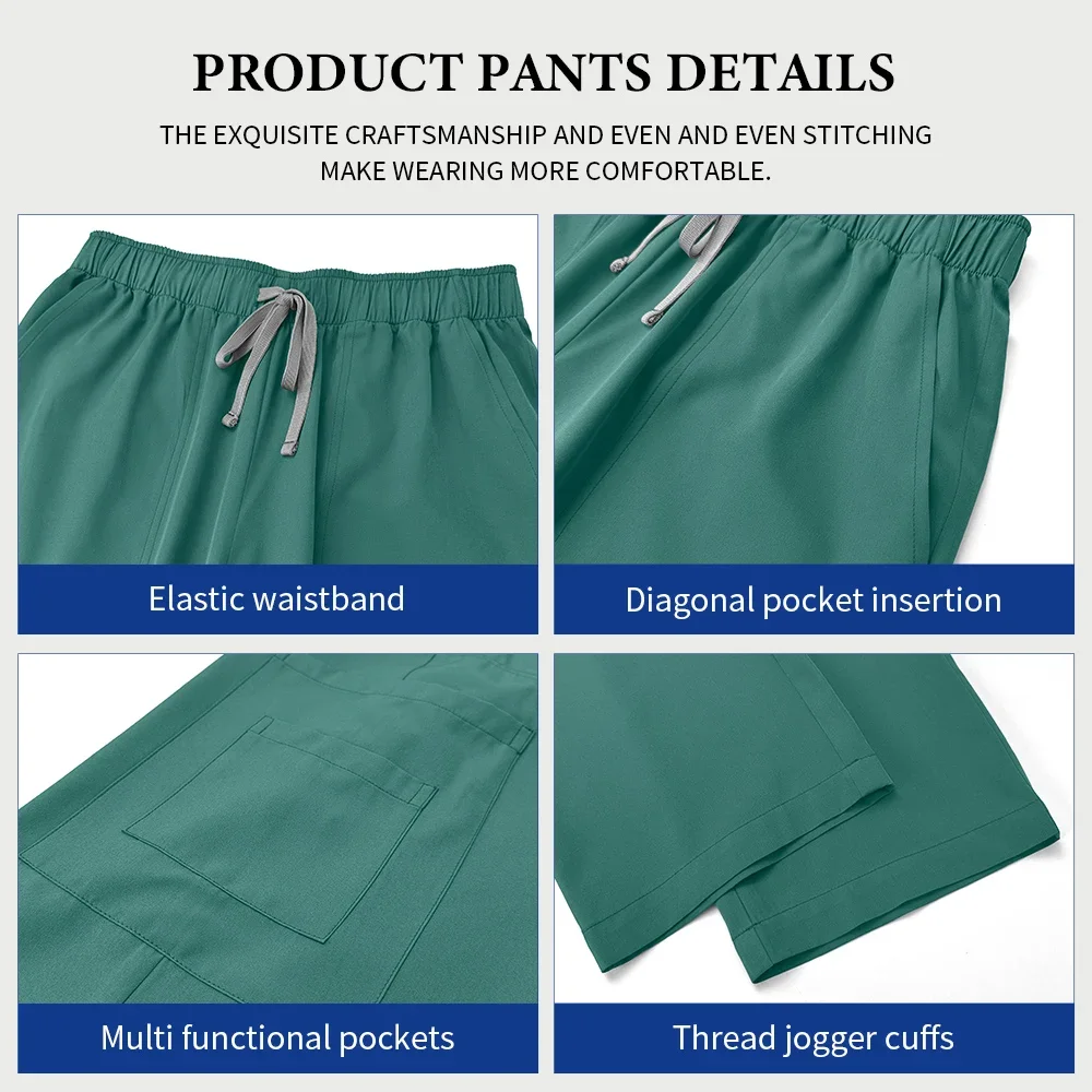 Hot Sale Wholesale Tops Straight Pants Hospital Uniform Dental Dentist Uniform Women Medical Nursing Scrubs Surgical Uniform Set