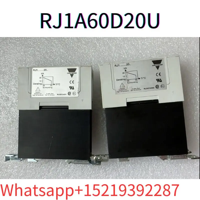 second-hand RJ1A60D20U single-phase guide rail small solid-state relay tested ok