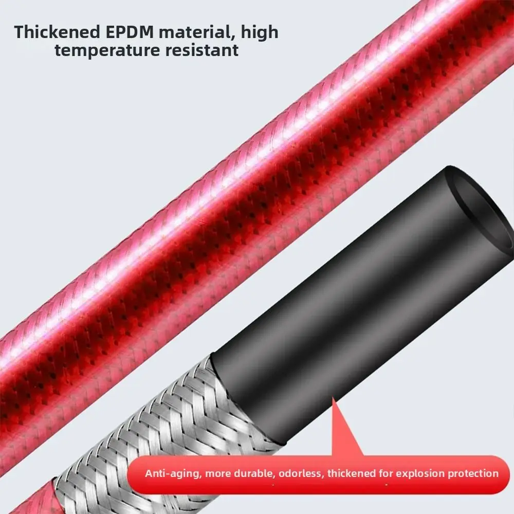Universal G1/2 Inch Faucet Braided Water Pipe 20/50/80cm Stainless Steel Faucet Inlet Hose High Pressure Anti Winding