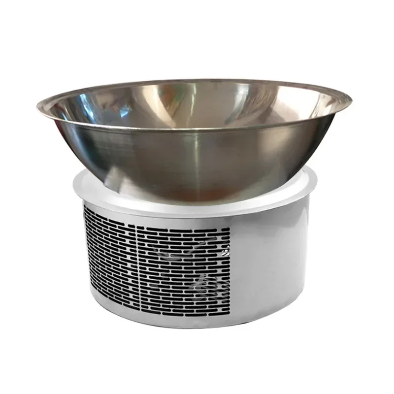 High-power concave round induction cooker for hot pots, powerful built-in commercial use, 3500W/5000W, wired control.