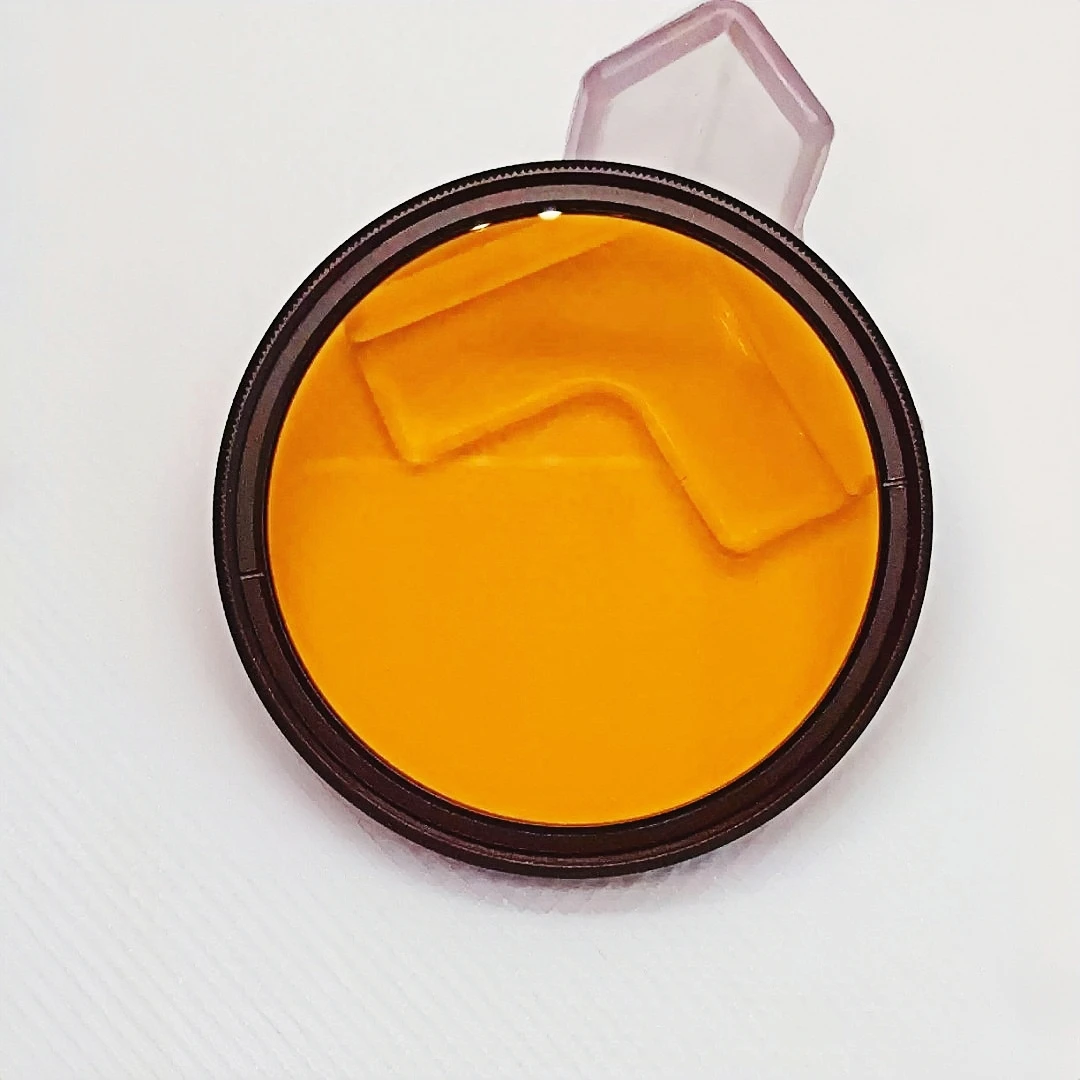 550nm Absorption Cutoff Filter OrangeRed Optical Glass Infrared Transmit Lens fr IR Photography Fluorescence Microscope OG550