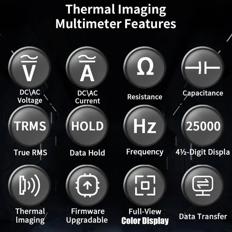F19B Ultrared Thermal Imaging Multimeter With Soft Carrying Case For Circuit Repair And Industrial Diagnostics Industrial Use