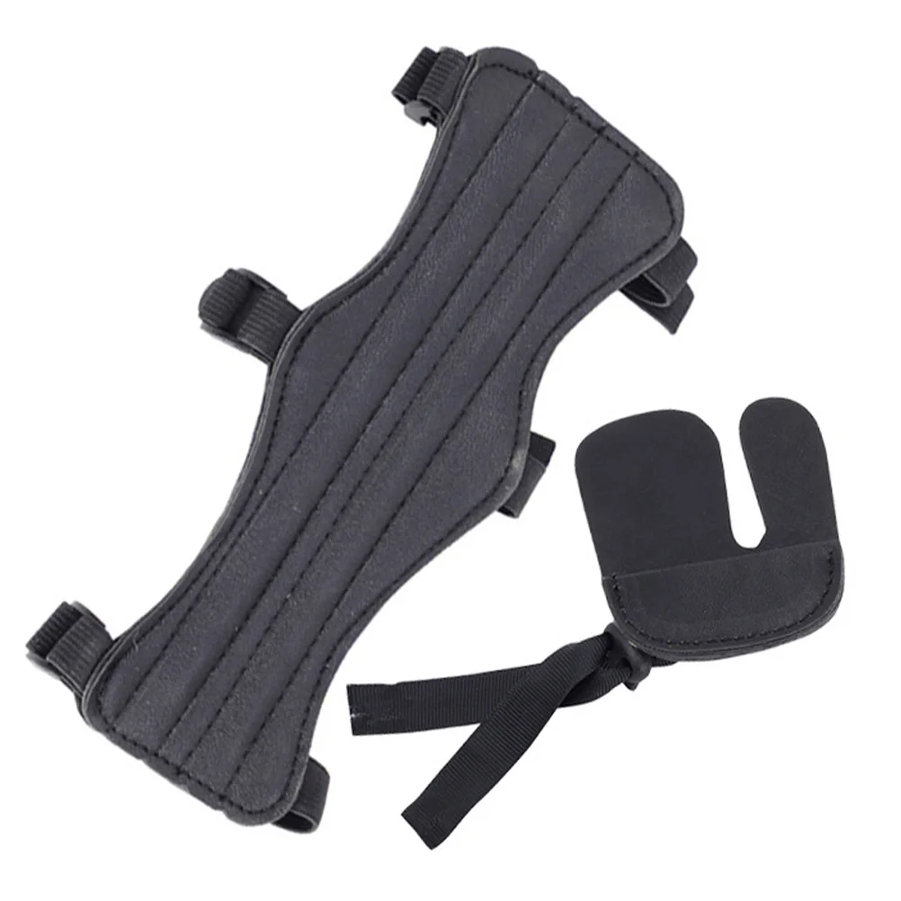 Armguards conveniente equipamento de tiro com arco portátil protetor de dedo acessório profissional recurvo