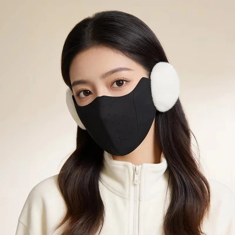 GJ DKZ46 2026 Factory Oem Fashion  Custom Winter Coldproof Wind-proof Face Cover Warming Outdoor Protection Face Warm Ears Warm