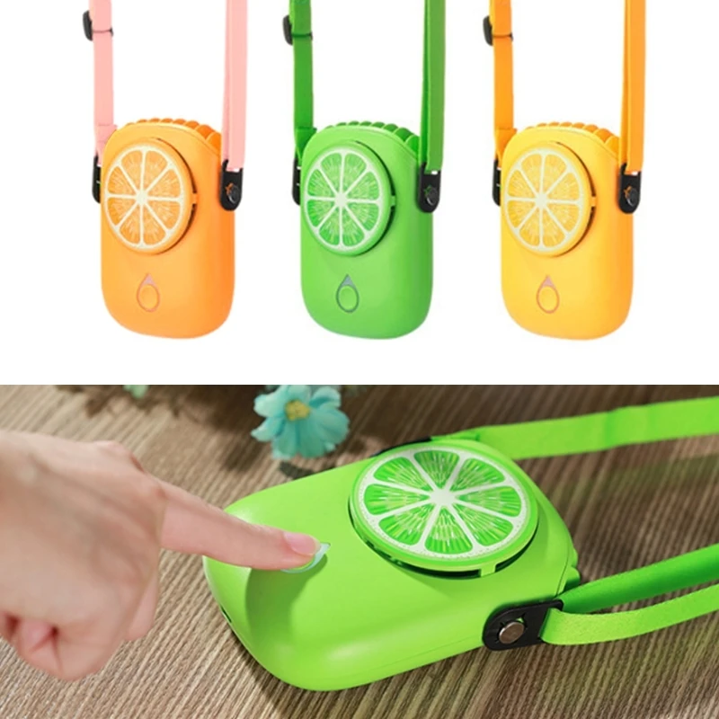 Necklace Fan Wearable Fan Rechargeable Mini USB Hand Fan 3 Speeds Dropship