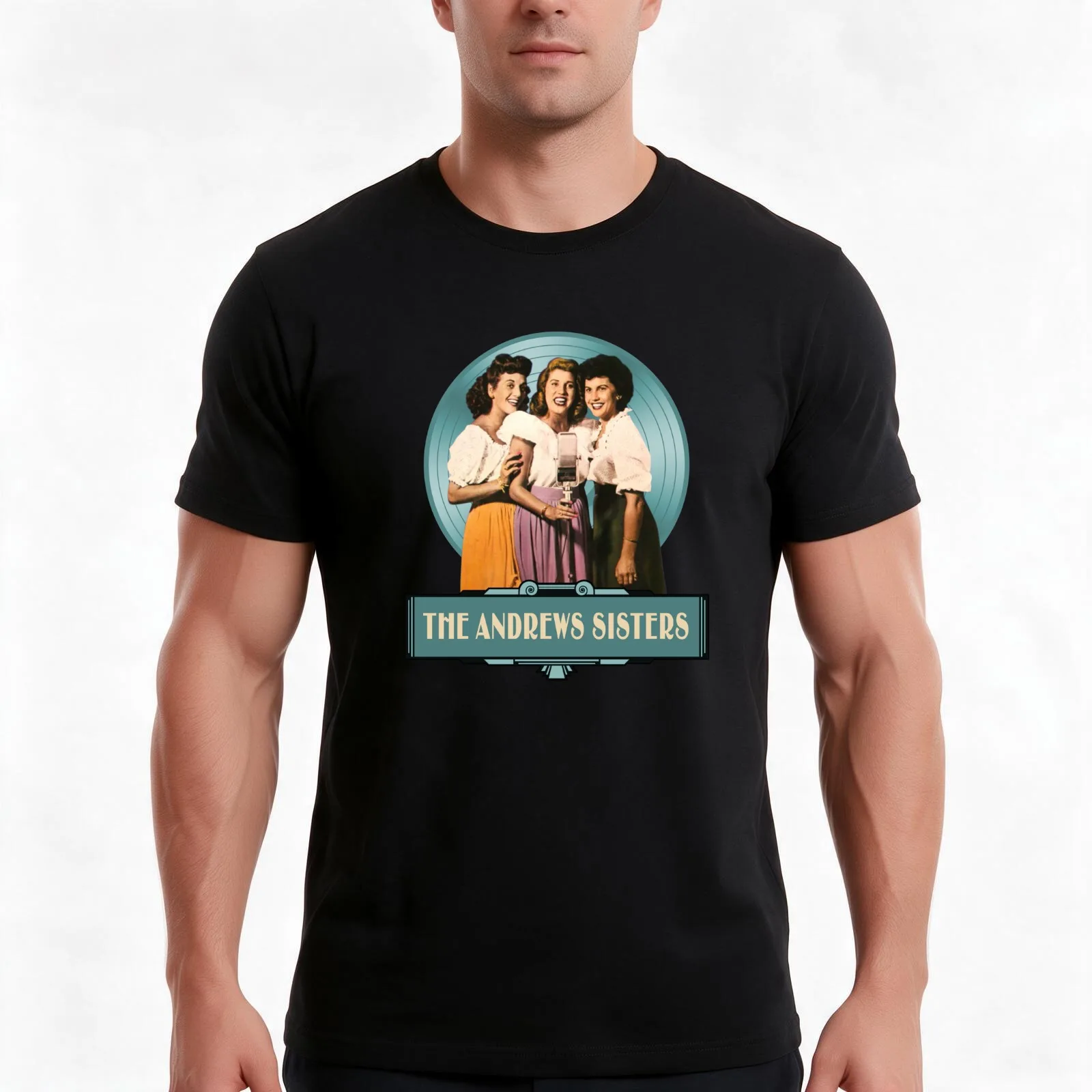 The Andrews Sisters - The Good Old Days T-Shirt, Summer Casual Cotton Tee, Oversized Streetwear Tops, Vintage Graphic Print