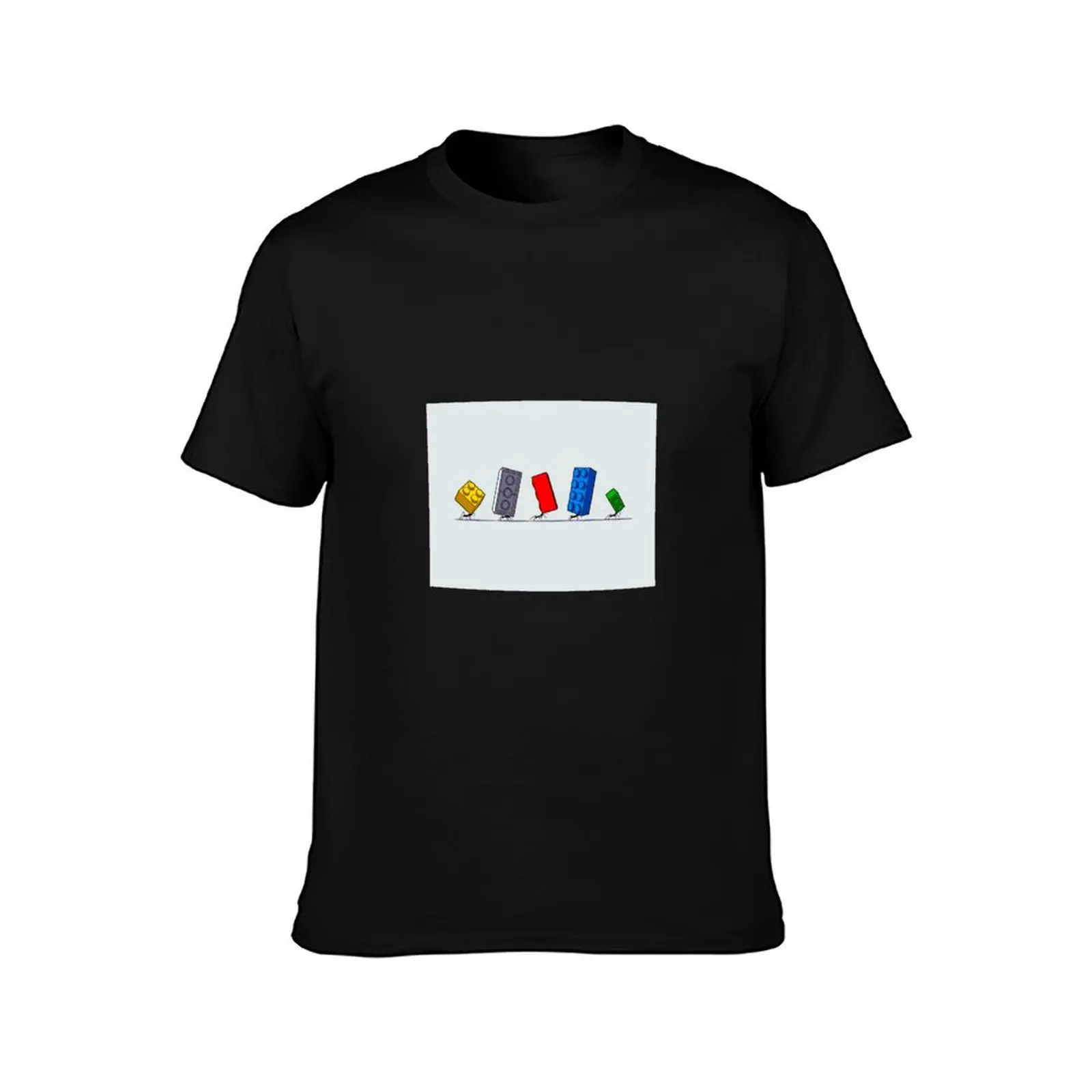 Construction Ants T-Shirt Casual Loose Short Sleeve Tee for Men