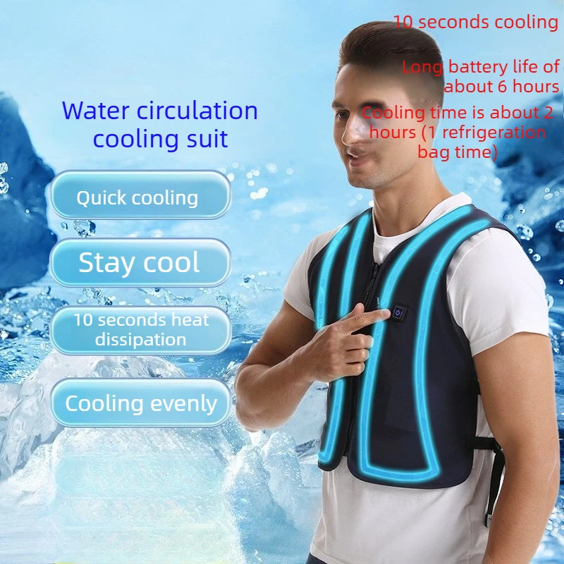 Water Circulation Cooling Vest Men Women Wearable Refrigeration Waistcoat Heat Prevention Work Vest For High Temperature