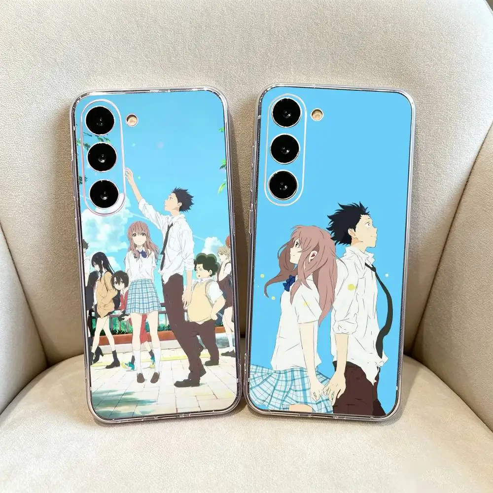 Healing Anime A Silent Voice Phone Case For Samsung Galaxy A71,A70,A51,A40,A30,A52 Transparent Cover