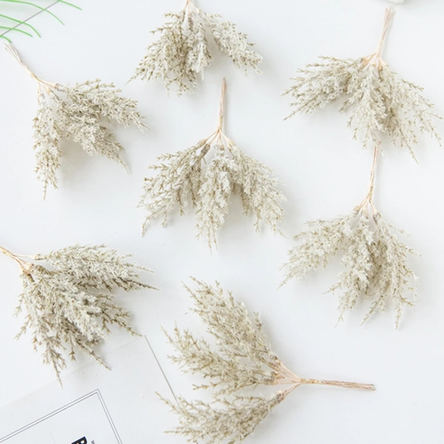 

10Pcs Artificial Plants Golden Silvery Fake Branch Christmas Trees Wreath Home Wedding Arch Accessory Artistic Hot Sale Products