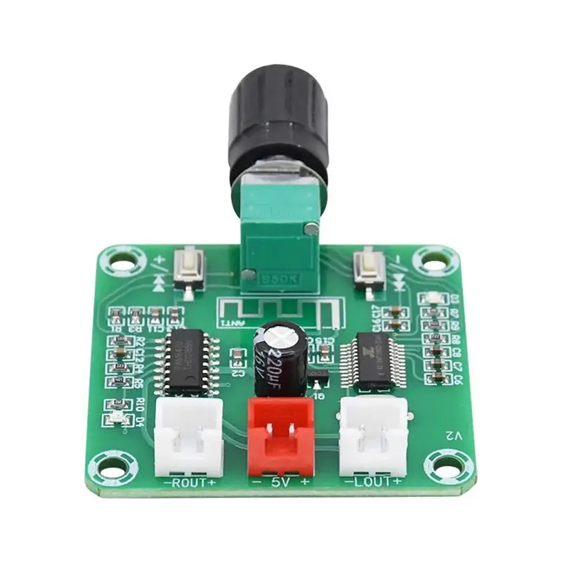 Digital PAM8403 Small Power 5W Amplifier Board Sound Speaker Amp Module 2 Channel Bluetooth 5.0 DIY Home