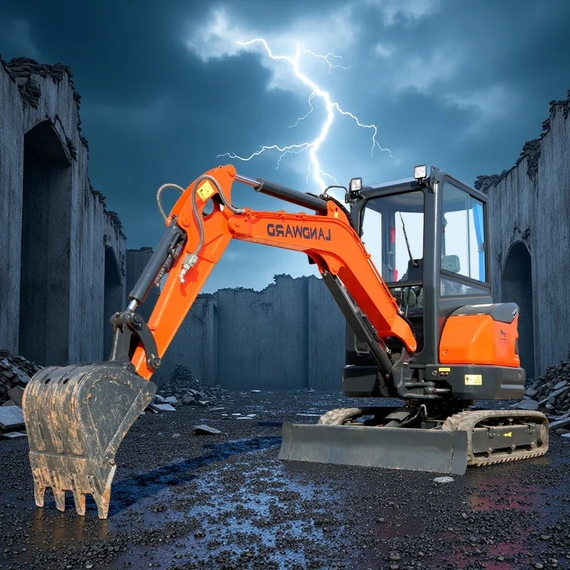 

Engineering Construction Machinery 2.5Ton Small Digger China Wholesale Mini Excavadora Multifunctional Micro Digger Customized
