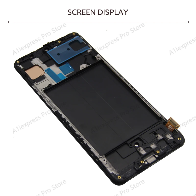 Do wyświetlacza LCD Samsung Galaxy A70 Zestaw digitizera ekranu dotykowego z ramką A705F A705W A705X A705U Części naprawcze ekranu LCD — zdjęcie produktu 3