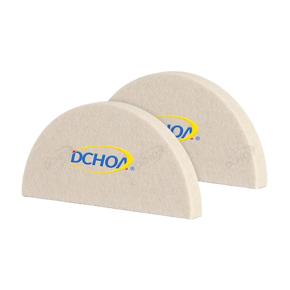 

DCHOA 2PCS Semicircle Vinyl Wrap Tools Wool Block Squeegee PPF Installation Tool Wool Vinyl Application Squeegee