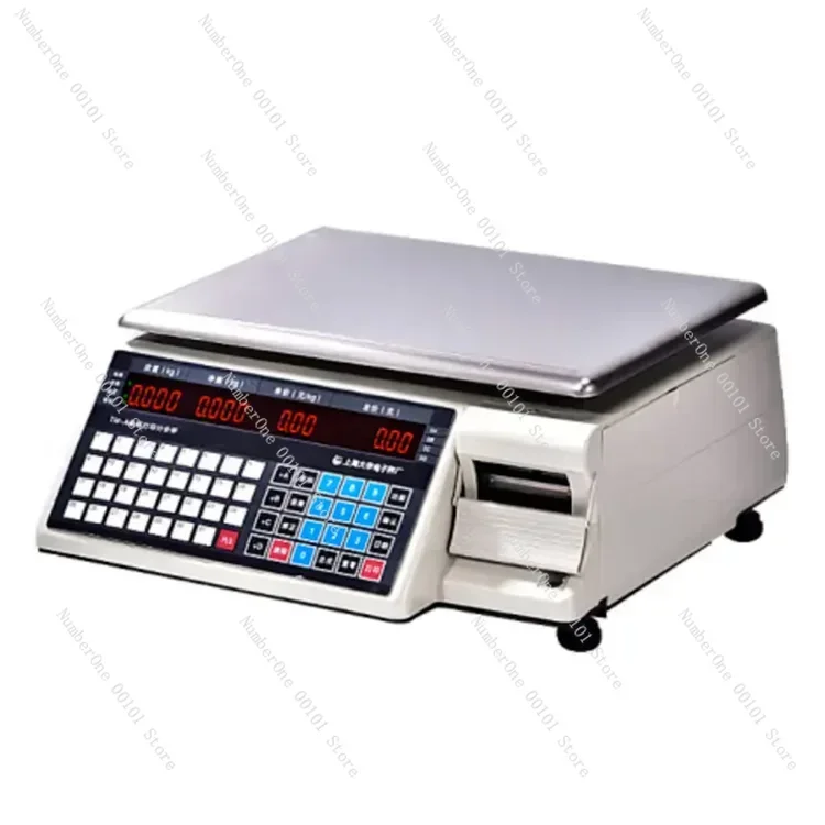 Weighing Digital Scale with Barcode Printer for Price Computing Label Printing Weight Scale for Supermarket Retail