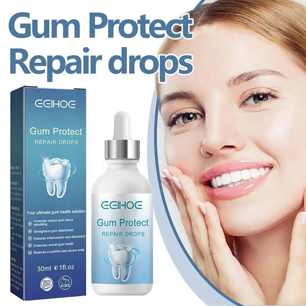 30ML Quickly Gum Repair Serum Drops Relief Periodontal Toothache Gum Protect Repair Drops Teeth Whitening Toothpaste Oral Care