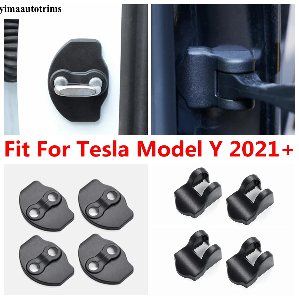 

Car Door Lock Stop Stopper Limiter Protection Cover Decoration Plastic Interior Accessories Fit For Tesla Model Y 2021 - 2024