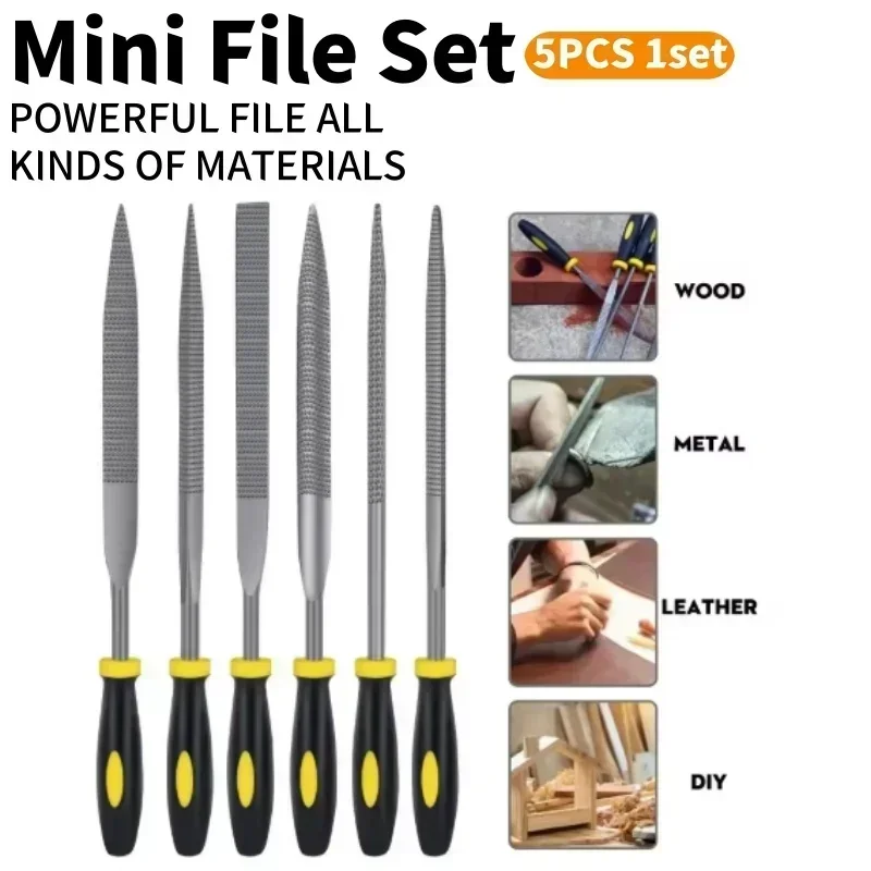 Mini Metal Filing 140mm 160mm Rasp Needle File Wood Carving Tools for Steel Rasp Needle Filing Woodworking Hand