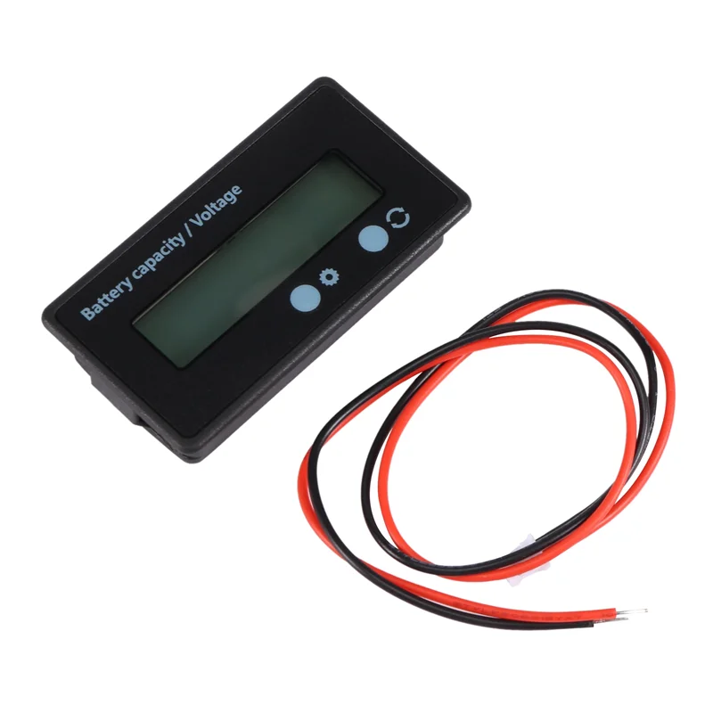 AD23-Lcd مقياس قدرة البطارية، مقاوم للماء 12 فولت/24 فولت/36 فولت/48 فولت مؤشر حالة بطارية الرصاص الحمضية، كابا بطارية الليثيوم