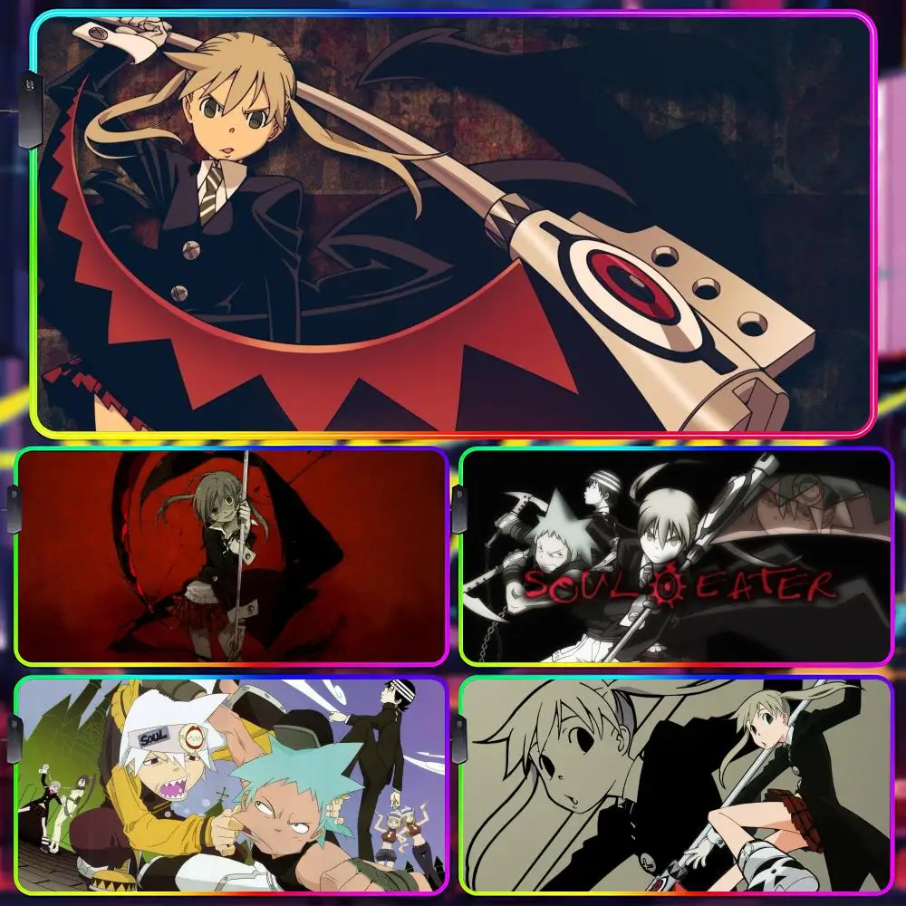 

Anime Large Inazuma Eleven Big Mouse Pad Gamer Luminescence Led Mouse Pad Gaming Table Rgb Deskmat Keyboard Pc Mousepad