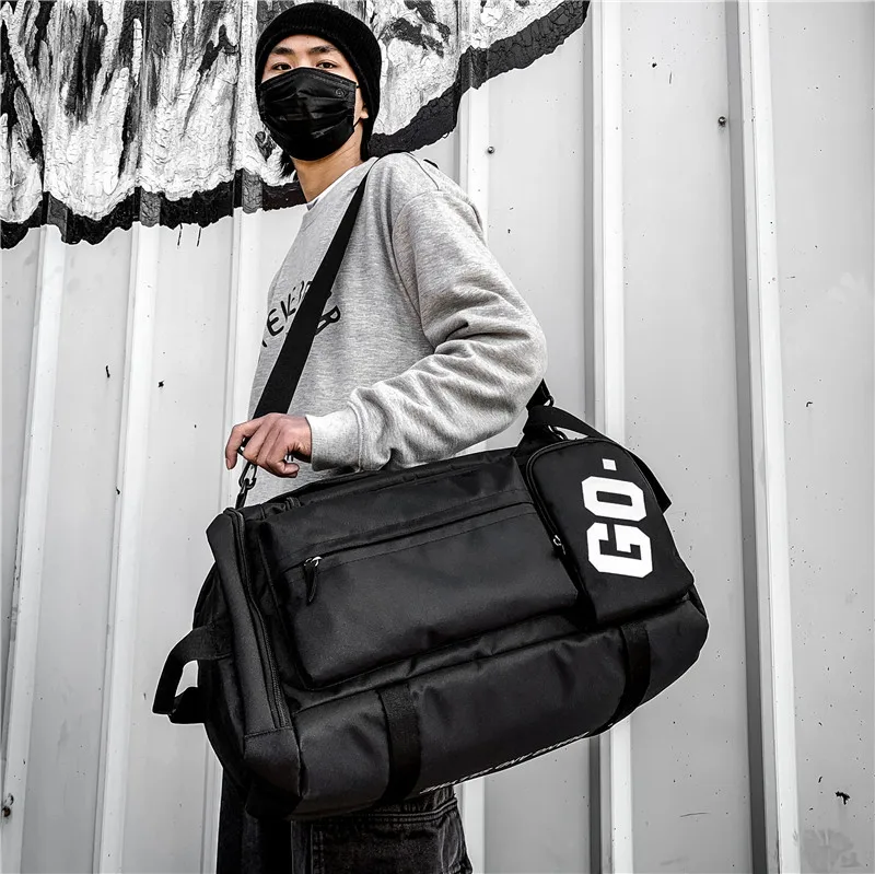 2024 Fashion Large Capacity Backpack Men\'s Outdoor Travel Sports Bag Waterproof Women\'s Handbag Dry Wet Separation Daypack
