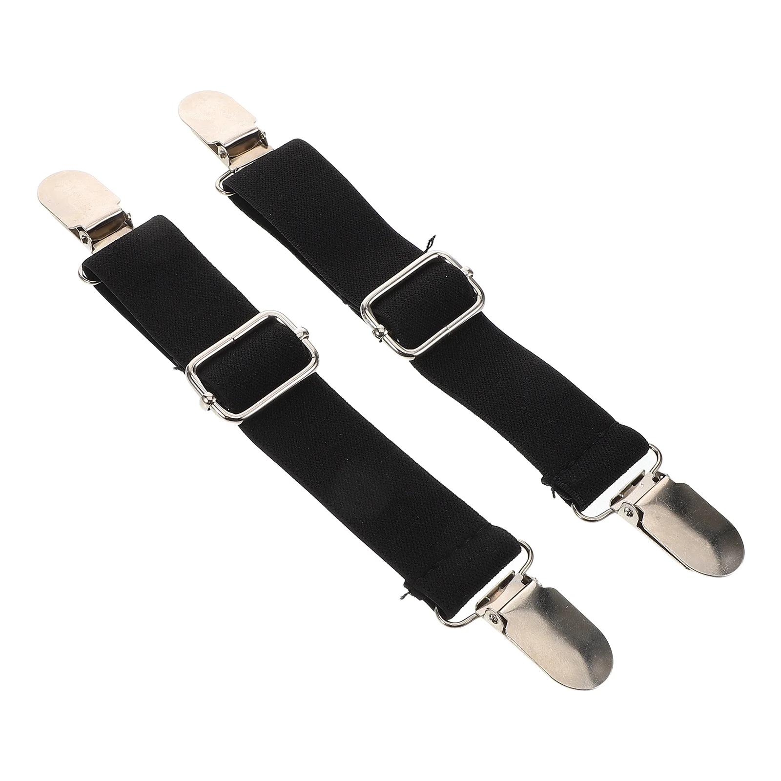 

1Pair Adjustable Motorcycle Pants Stirrup Clips Boot Straps Elastic for Jeans Bed Sheets Mattress Covers Curtain Seat Cushion