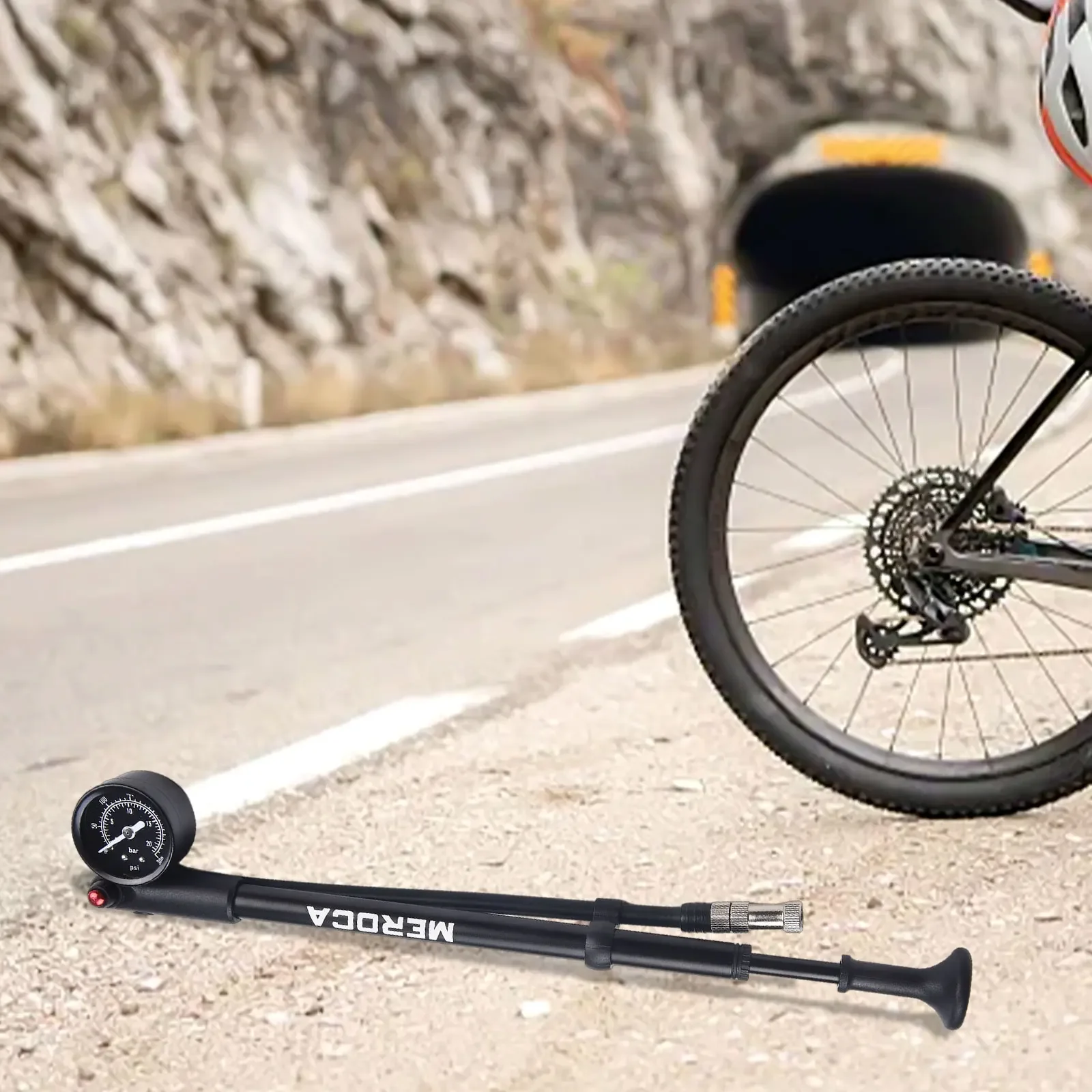 

Aluminum Alloy Hard Plastic 27.2-30cm 300PSI Front Fork Pump Shock Absorber Spare Parts Replacement Accessories