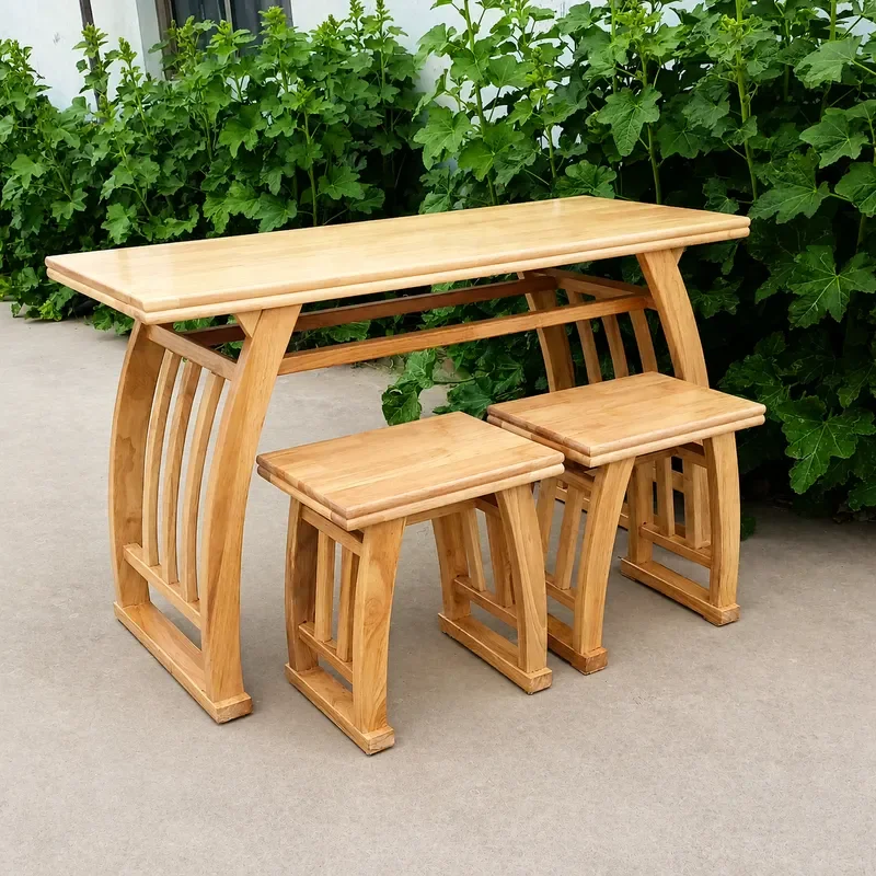 Sinology table Antique painting case Solid wood tables and chairs Kindergarten primary school students Chinese art training