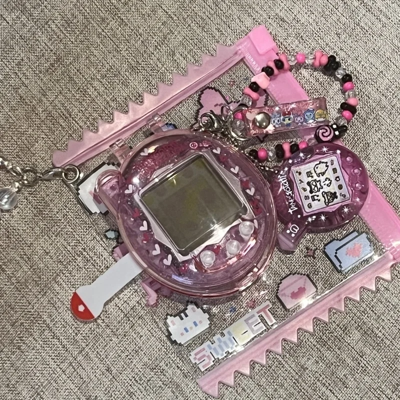 

New Tamagotchi Connection V3 Clear Hard Case - Retro Transparent Protective With buttons Shell With Dustproof Design