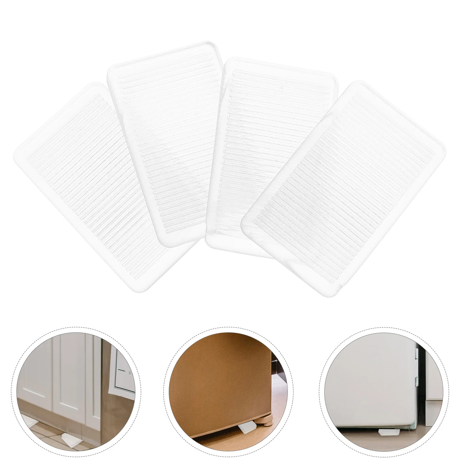 

8pcs Furniture Leveler Shim Table Wedge Stabilizer For Cabinet Refrigerator Floor Leveling Feet Shims Balancing Pads Rubber