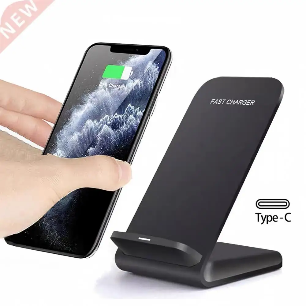 Fast Charging Wireless Charger Phone Stand Holder 2 in 1 for iPhone 18-12 Samsung S26 Xiaomi Huawei OPPO VIVO Google Type C Dock
