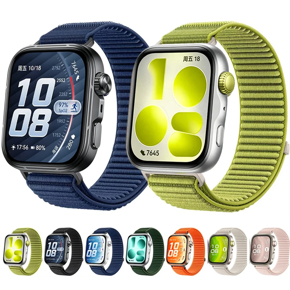 Offizielle Nylon-Schlaufenbänder für Huawei Watch Fit 5 Pro Armband Smartwatch Zubehör Armband Correa für Huawei Watch Fit 3 4 Pro 5