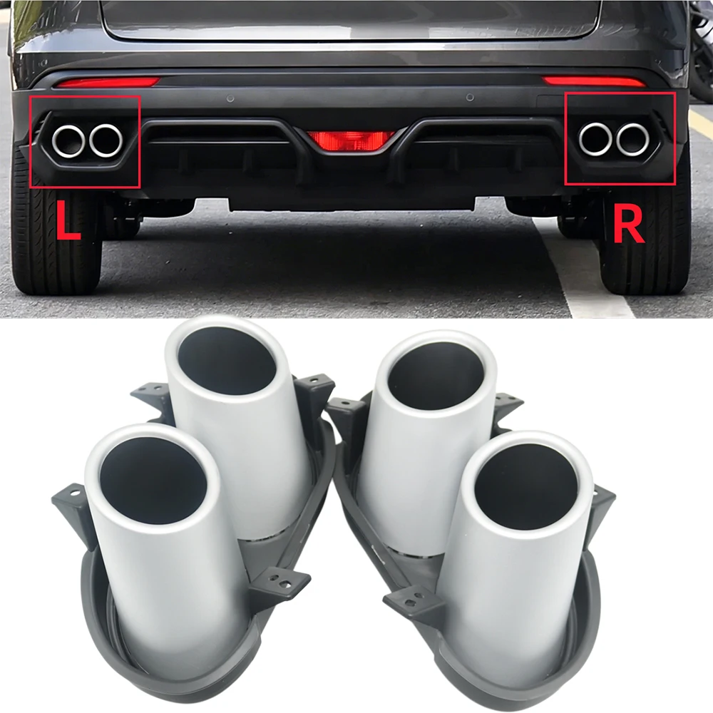 

Rear Bumper Quad Muffler Exhaust Tips Pipe Nozzle Parts Muffler Decorative Cover For Geely Coolray SX11-AD Restyling 2023-2025