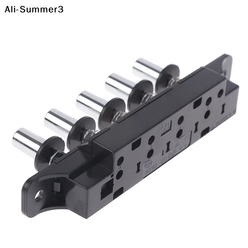 【Sum3】（YY）1Pc 2025 New Five-position Plug-in Button Switch For Range Hood Five-position Silver Switch Range Hood Switch