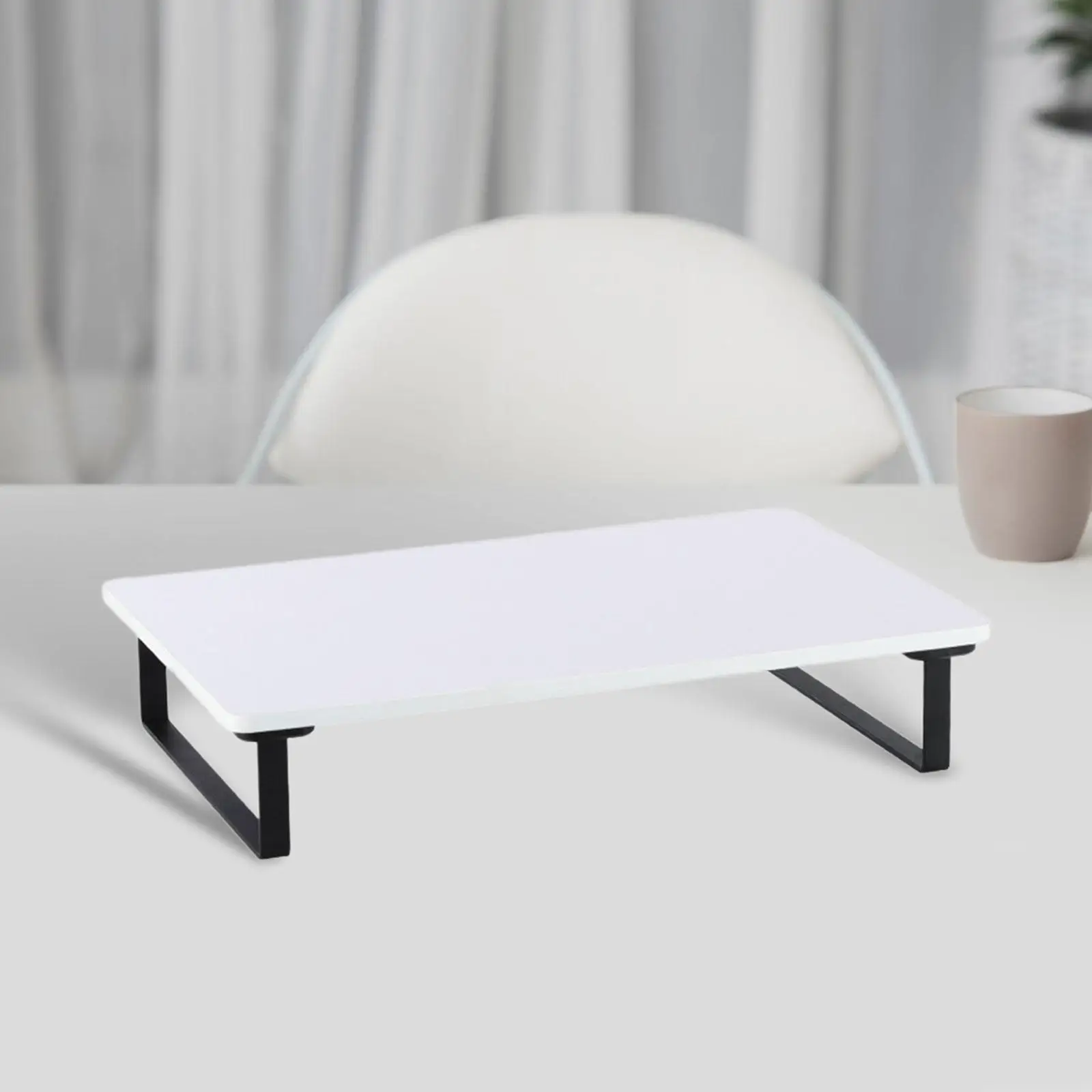 Monitor Stand Riser Wood Stability Wear Resistance Lift Metal Shelf Anti Slip Storage for Computer Printer PC Home Office Screen