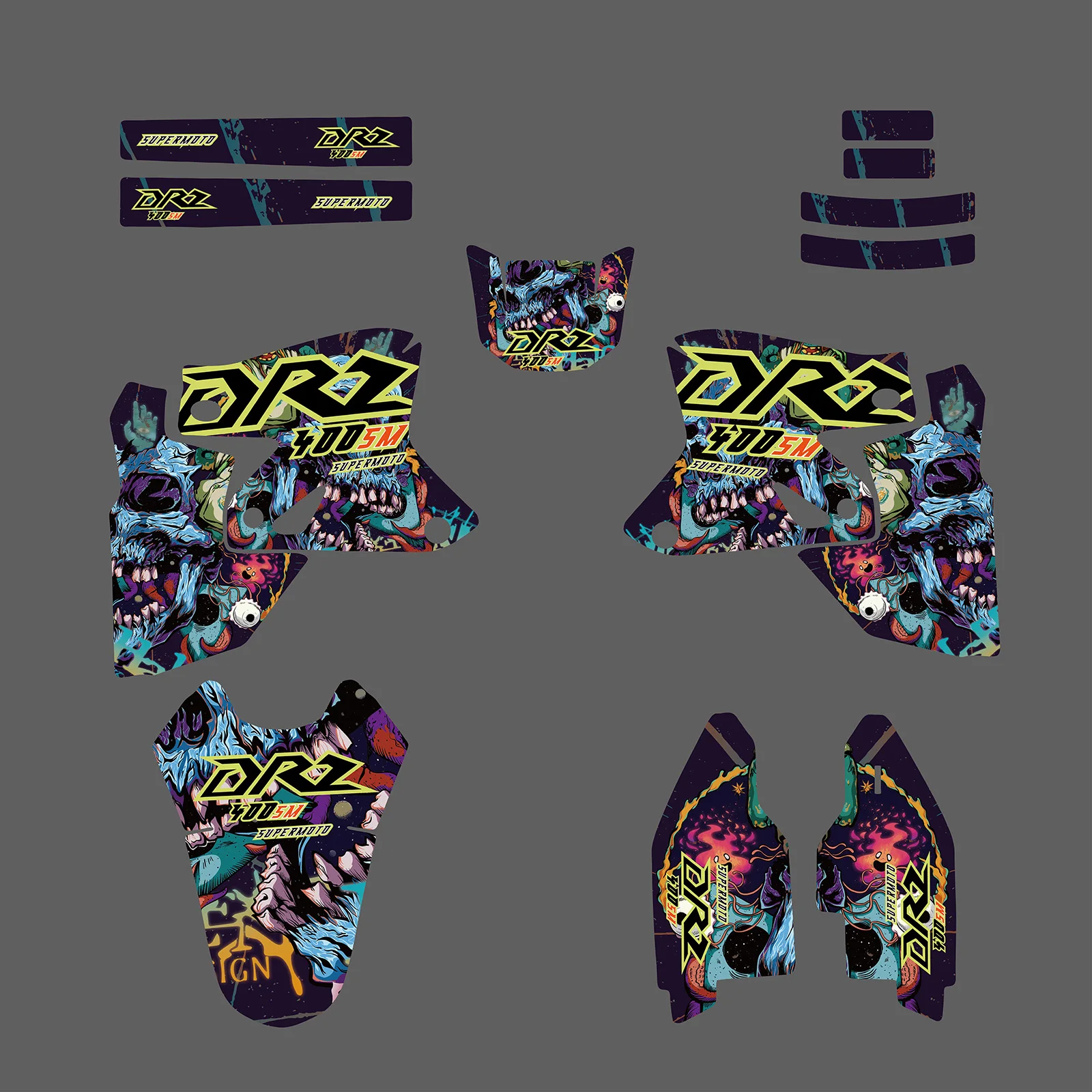 

NICECNC For Suzuki DR-Z 400SM DRZ400SM 2000-2020 Motorcycle Graphics Background Decals Sticker Kit Customize 2019 2018 2017 2016